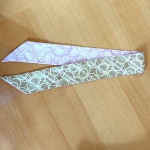 Coach Ponytail Scarf Signature Spring Plaid